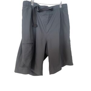 Columbia Mens Gray Flat Front Stretch Modern Cargo Shorts Size Large